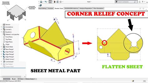 sheet metal corner relief|sheet metal corner relief chart.